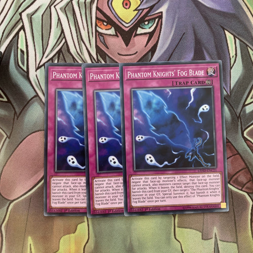 LEHD-ENC21 x3 Phantom Knights' Fog Blade Common Excellent Condition Yugioh