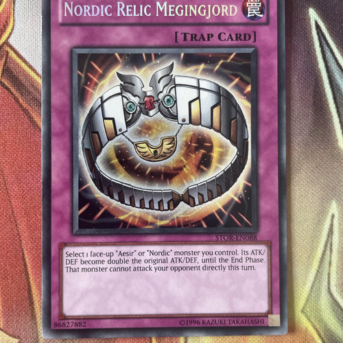 STOR-EN088 Yugioh! - Nordic Relic Megingjord - Secret Rare - NM/Mint