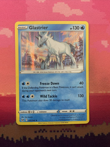 Pokemon Card Glastrier Lost Origin Holo Rare 051/196 Near Mint