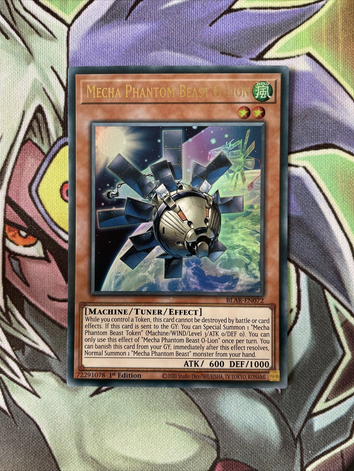BLAR-EN072 Mecha Phantom Beast O-Lion Ultra Rare 1st Edition NM Yugioh Card