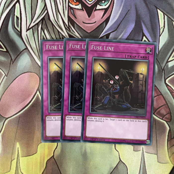 CIBR-EN078 x3 Fuse Line Secret Rare Excellent Condition Yugioh