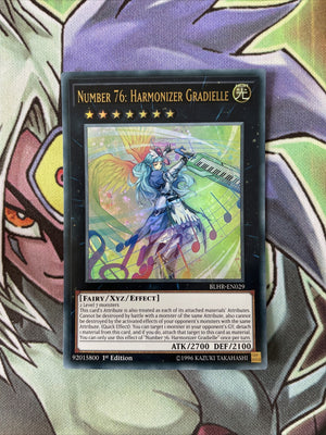 BLHR-EN029 Number 76: Harmonizer Gradielle Ultra Rare 1st Edition NM Yugioh Card