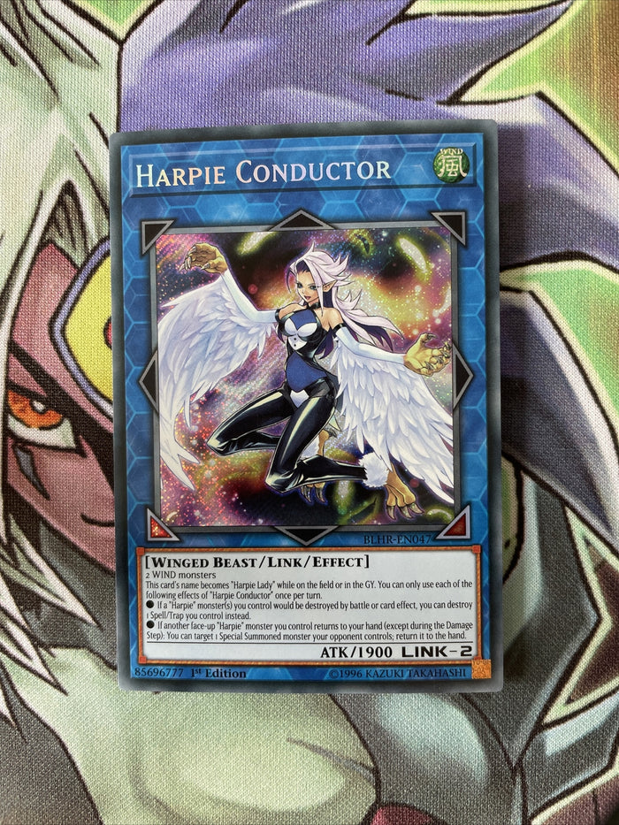BLHR-EN047 Harpie Conductor Secret Rare 1st Edition NM Yugioh Card