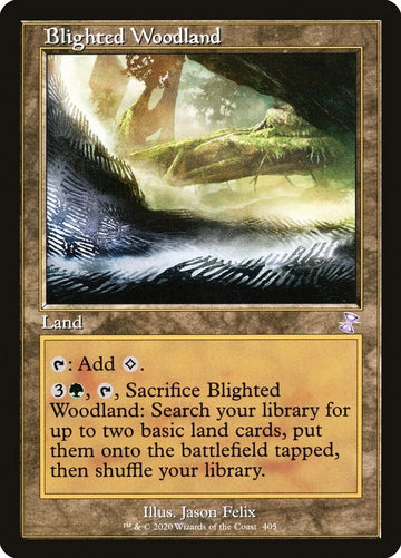 Blighted Woodland Time Spiral Remastered Excellent Magic MTG