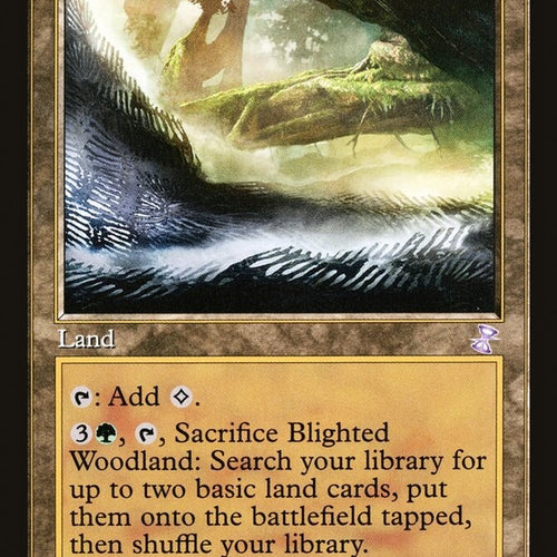 Blighted Woodland Time Spiral Remastered Excellent Magic MTG