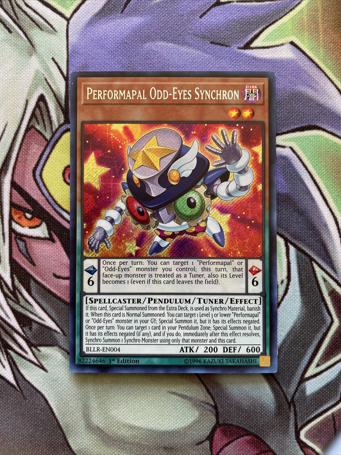 BLLR-EN004 Performapal Odd-Eyes Synchron Secret Rare 1st Edition NM Yugioh