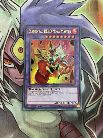 BLLR-EN056 Elemental Hero Nova Master Ultra Rare 1st Edition NM Yugioh Card