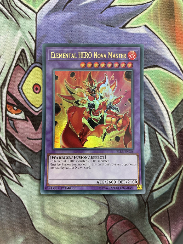 BLLR-EN056 Elemental Hero Nova Master Ultra Rare 1st Edition NM Yugioh Card