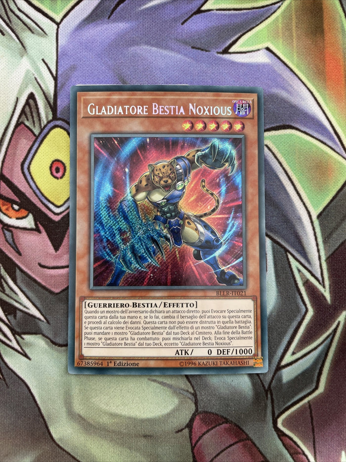 BLLR-IT021 Gladiator Beast Noxious Secret ITALIAN 1st Edition NM Yugioh Card