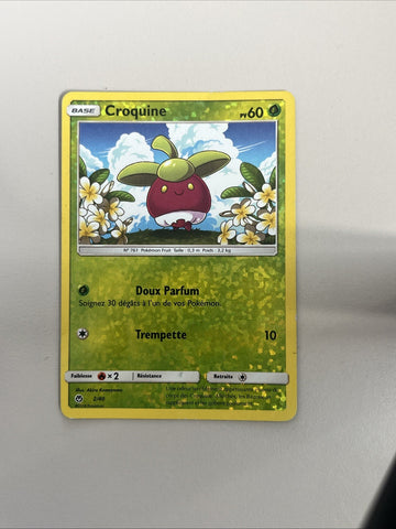 Pokemon Card Bounsweet McDonald's 2019 FRENCH Reverse 2/40 Moderately Played