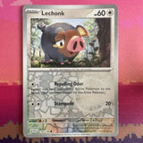 Pokemon Card Lechonk Scarlet & Violet Reverse Holo Common 154/198 Near Mint