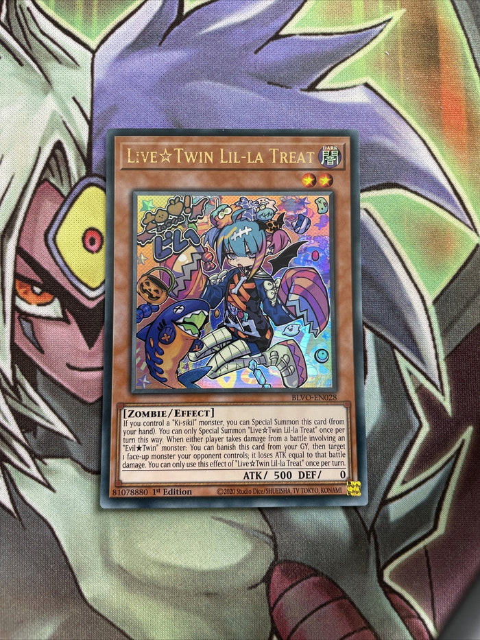 BLVO-EN028 Live Twin Lil-La Treat Ultra Rare 1st Edition NM Yugioh Card