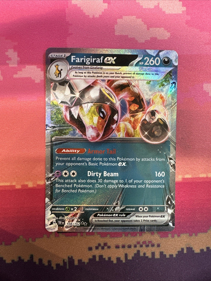 Pokemon Card Firagiraf ex 108/162 Double Rare Temporal Forces NM