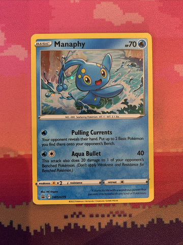 Pokemon Card Manaphy SWSH275 Black Star Promo NM