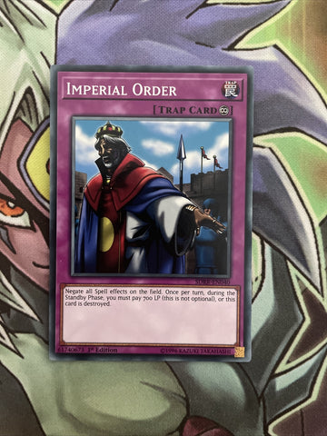 SDRR-EN040 Imperial Order Common 1st Edition NM Yugioh Card
