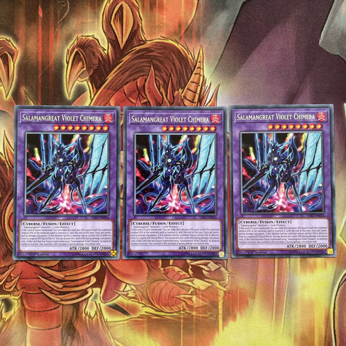 SAST-EN034 x3 Salamangreat Violet Chimera - Rare - 1st Edition Yugioh