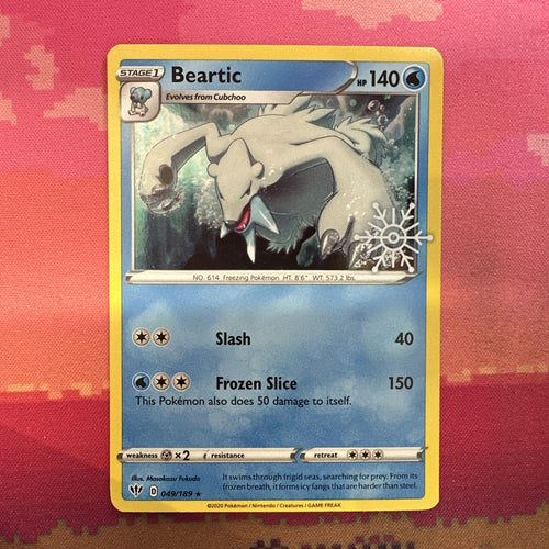 Pokemon Card Beartic Advent Calendar Holo 049/189 NM