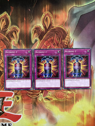 OP08-EN024 - Nutrient Z Yugioh cards OTS pack NM x3