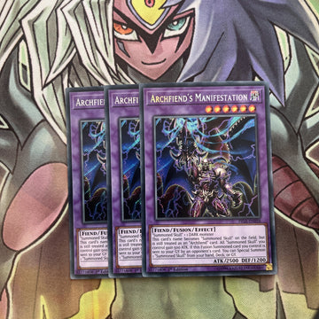 FIGA-EN034 x3 Archfiend's Ascent Secret Rare Excellent Condition Yugioh