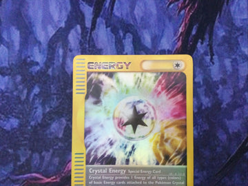 Pokemon Crystal Energy Reverse Holo Aquapolis 146/147 Near Mint Condition (back)