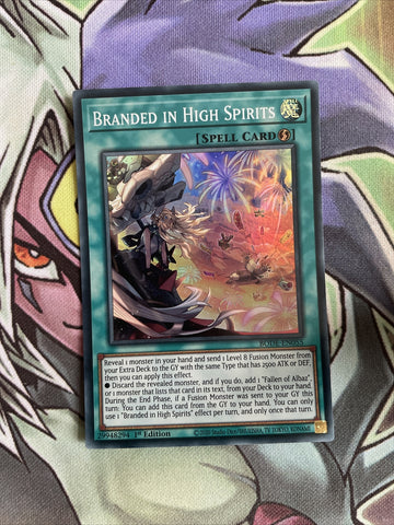 BODE-EN055 Branded In High Spirits Super Rare 1st Edition NM Yugioh Card