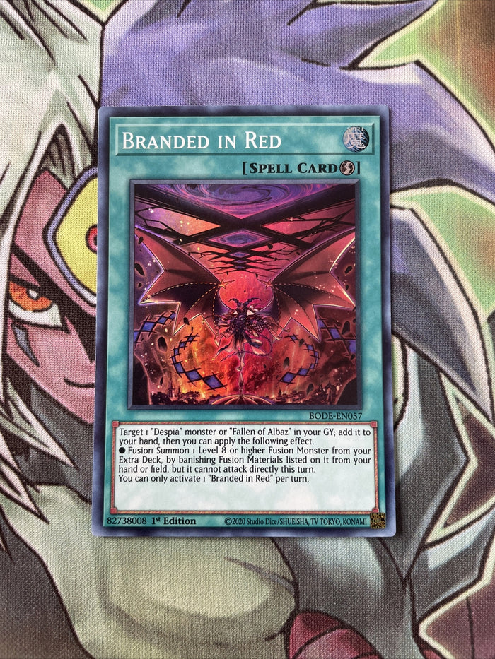 BODE-EN057 Branded In Red Super Rare 1st Edition NM Yugioh Card