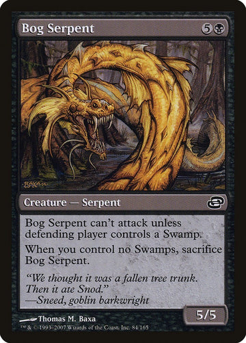 Bog Serpent Planar Solar Excellent Magic MTG