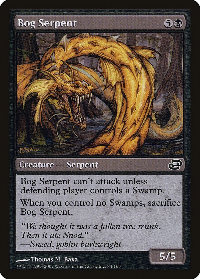 Bog Serpent Planar Solar Excellent Magic MTG