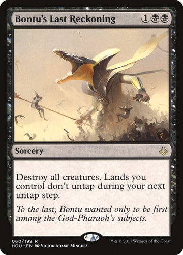 Bontu's Last Reckoning Hour Of Devastation Excellent Magic MTG