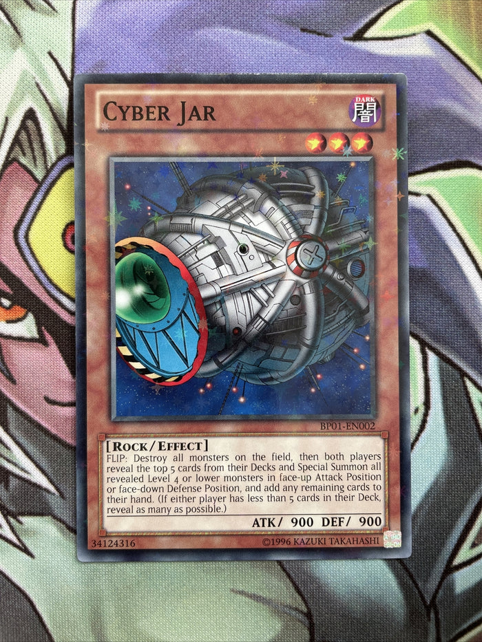 BP01-EN002 Cyber Jar Starfoil Rare UNL Edition Near Mint Condition Yugioh Card
