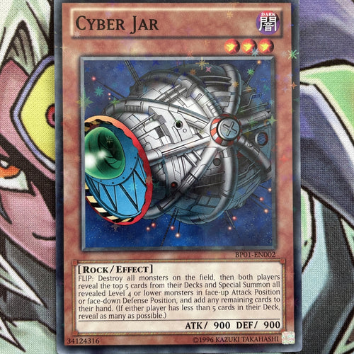 BP01-EN002 Cyber Jar Starfoil Rare UNL Edition Near Mint Condition Yugioh Card