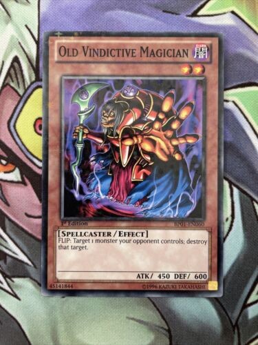 BP01-EN060 Old Vindictive Magician Starfoil Varying Edition Near Mint Condition