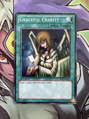 BP02-EN137 Graceful Charity Mosaic Rare 1st Edition Near Mint Condition Yugioh C