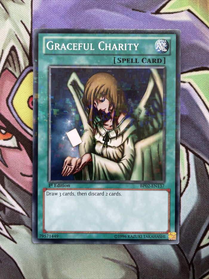BP02-EN137 Graceful Charity Mosaic Rare 1st Edition Near Mint Condition Yugioh C