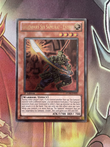 STOR-EN021 Legendary Six Samurai - Enishi - Ultimate Rare - 1st Edition - Yugioh