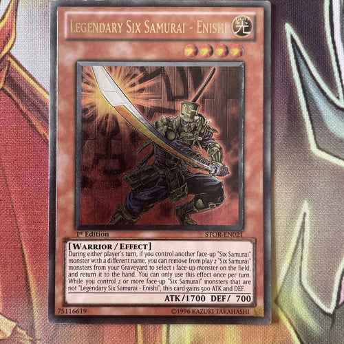 STOR-EN021 Legendary Six Samurai - Enishi - Ultimate Rare - 1st Edition - Yugioh