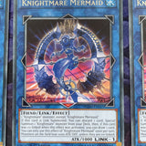 FLOD-EN043 3 x KNIGHTMARE MERMAID - Rare 1st Edition YuGiOh