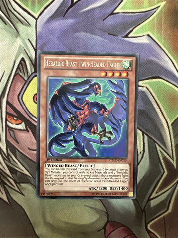 CBLZ-EN015 Heraldic Beast Twin-Headed Eagle Rare 1st Edition NM Yugioh Card