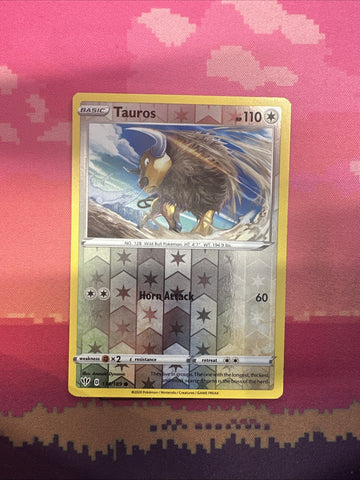 Pokemon Card Tauros Darkness Ablaze Reverse Holo 134/189 Near Mint