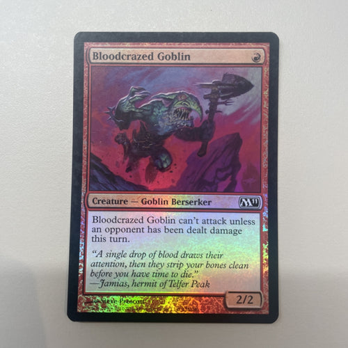Bloodcrazed Goblin - Magic 2011 FOIL Excellent Magic MTG