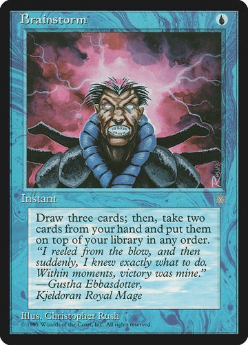 Brainstorm Ice Age Excellent Magic MTG