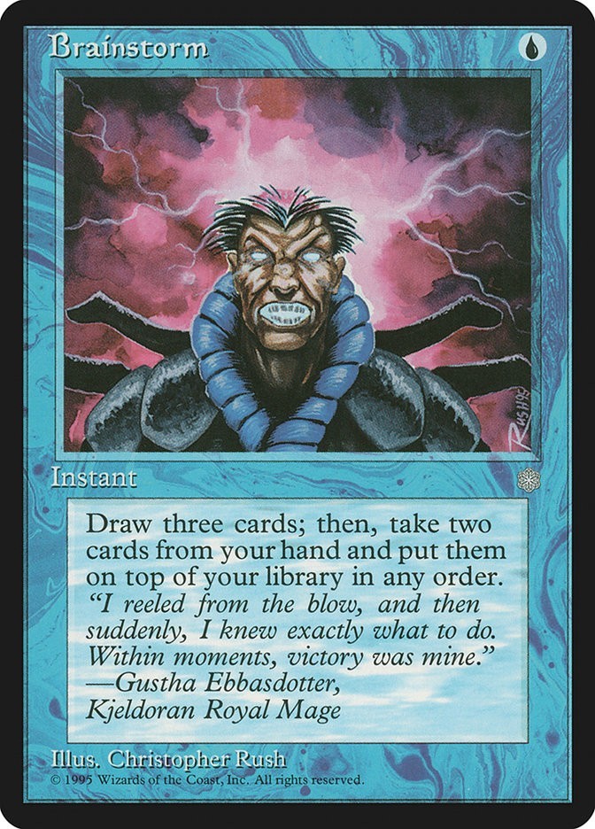 Brainstorm Ice Age Excellent Magic MTG