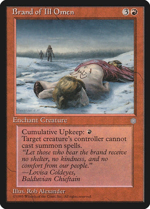 Brand Of Ill Omen Ice Age Excellent Magic MTG