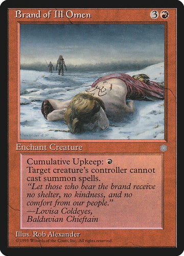 Brand Of Ill Omen Ice Age Excellent Magic MTG