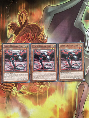 OP02-EN018 x3 Cyber Dragon Core Common Yugioh Card