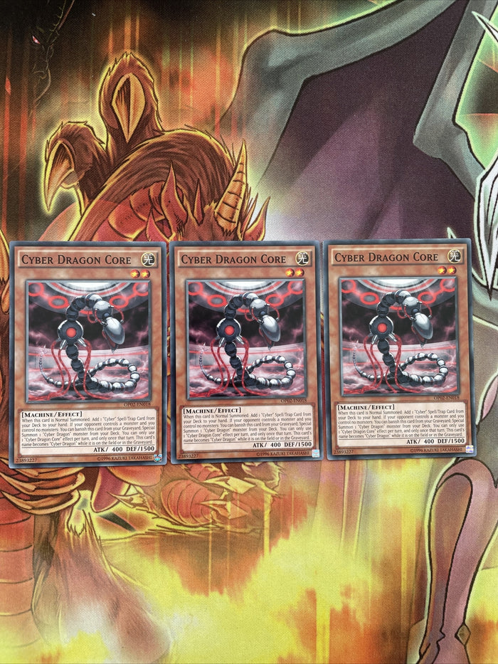OP02-EN018 x3 Cyber Dragon Core Common Yugioh Card