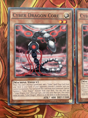 OP02-EN018 x3 Cyber Dragon Core Common Yugioh Card (back)