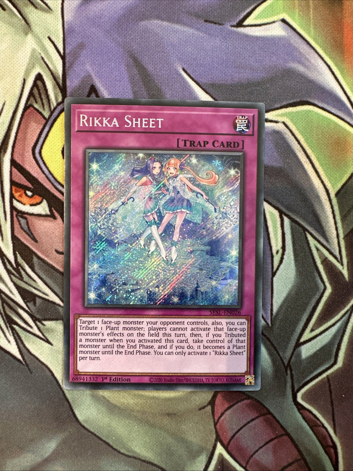 SESL-EN026 Rikka Sheet Secret Rare 1st Edition NM Yugioh Card
