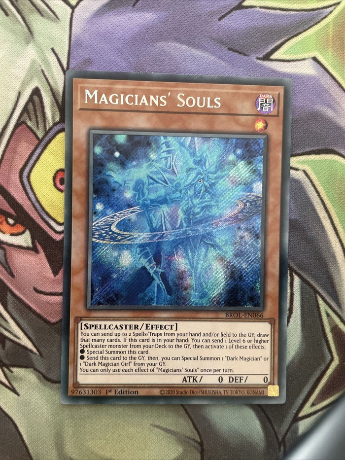 BROL-EN066 Magicians' Souls Secret Rare 1st Edition NM Yugioh Card