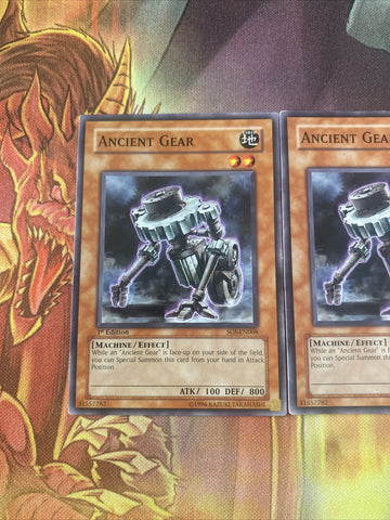 SOI-EN008 Yugioh Ancient Gear Common Excellent/VG Yugioh Cards (back)